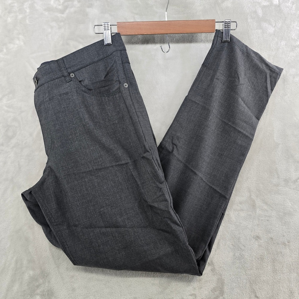 NEW Brax Pants Mens 36/34 Grey BX Cooper Fancy Manager Regular Fit Stretch